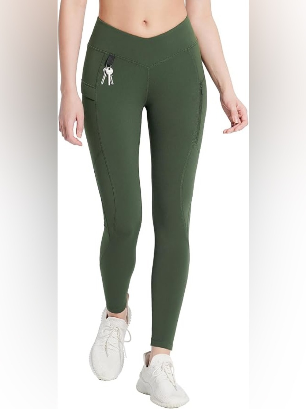 Olive Green Lined Leggings 🫒